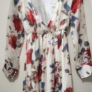 Floral Maxi Wrap Dress